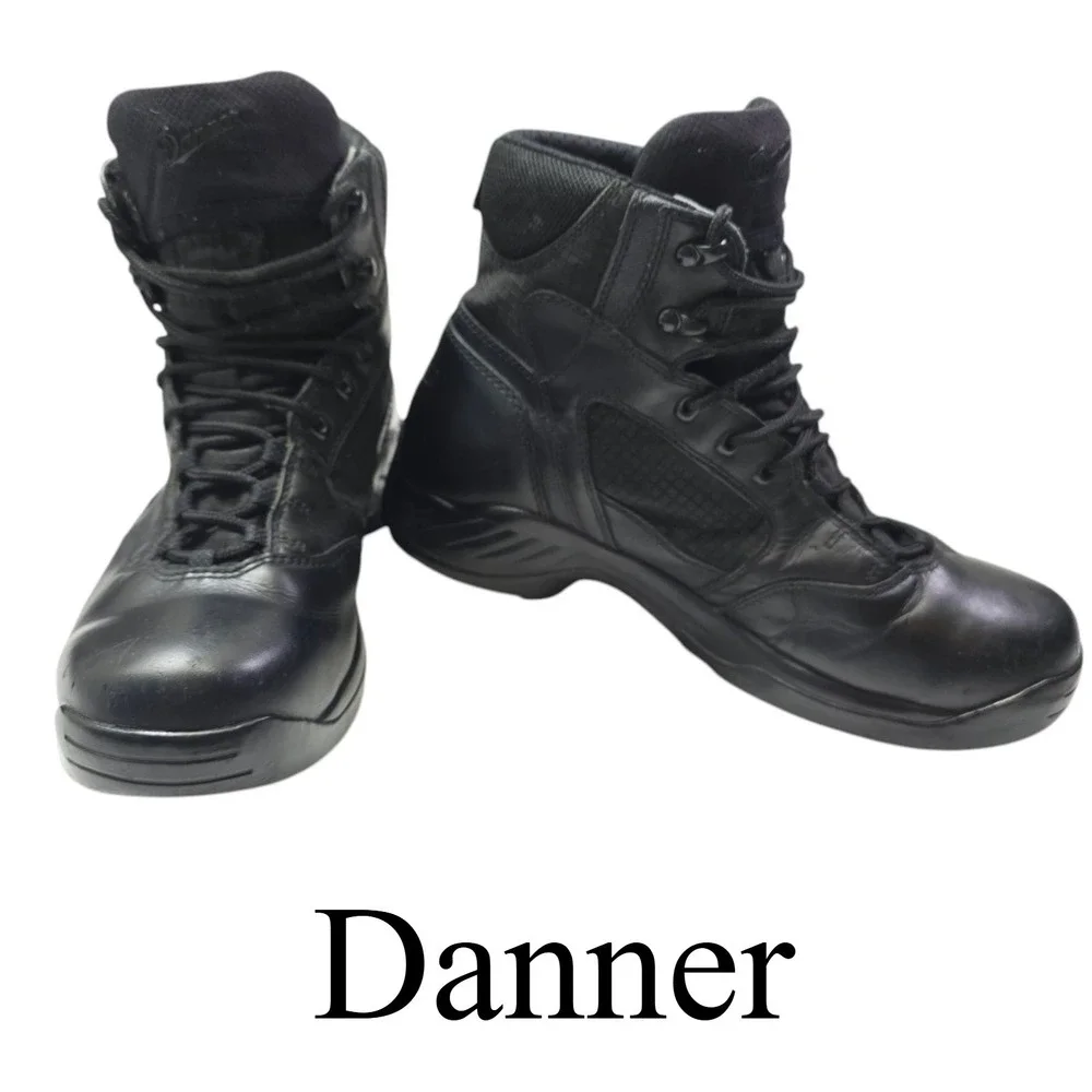 Danner Kinetic‎ 6 Black GORE-TEX Tactical Duty Boots Side Zip Mens 28012